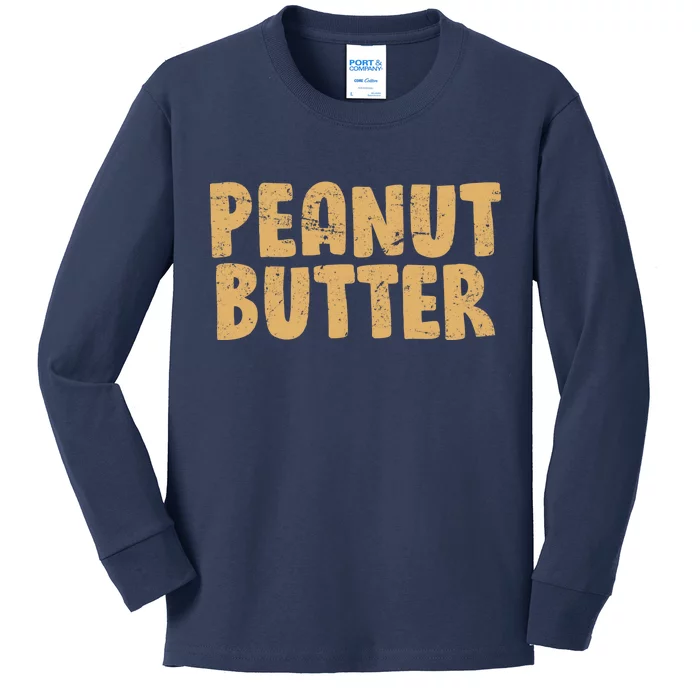 Peanut Butter Matching Kids Long Sleeve Shirt