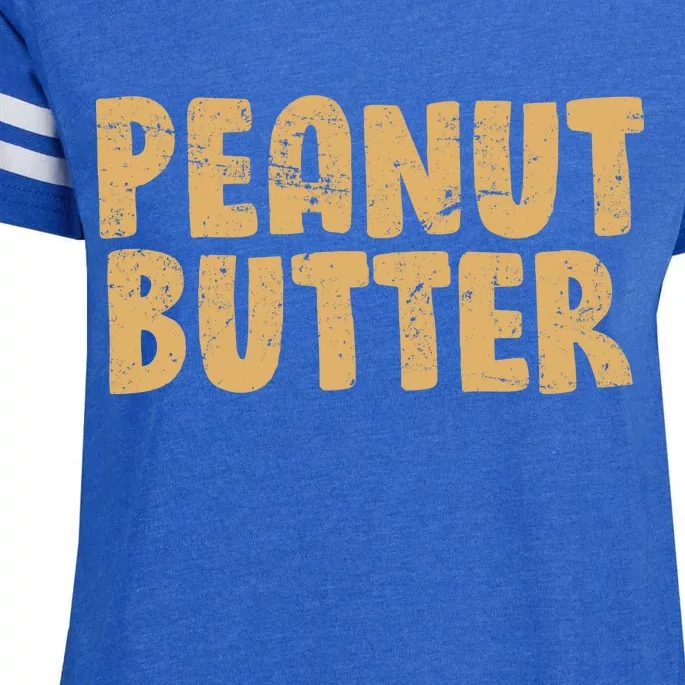 Peanut Butter Matching Enza Ladies Jersey Football T-Shirt