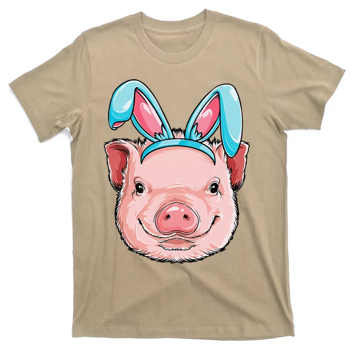 Pig Easter Bunny Ears Costume Women Gifts T-Shirt