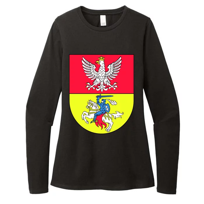 Polish Eagle Bialystok Coat Of Arms City Womens CVC Long Sleeve Shirt