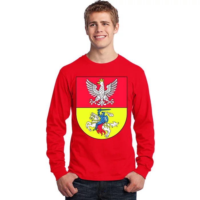 Polish Eagle Bialystok Coat Of Arms City Long Sleeve Shirt