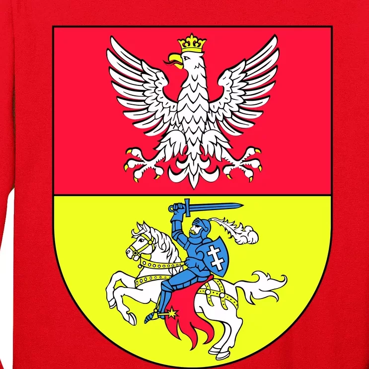 Polish Eagle Bialystok Coat Of Arms City Long Sleeve Shirt