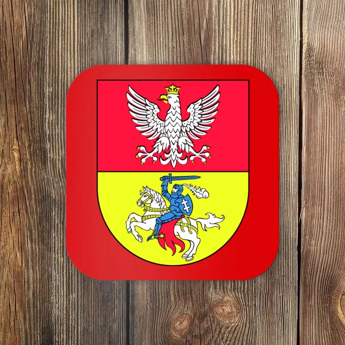 Polish Eagle Bialystok Coat Of Arms City Coaster