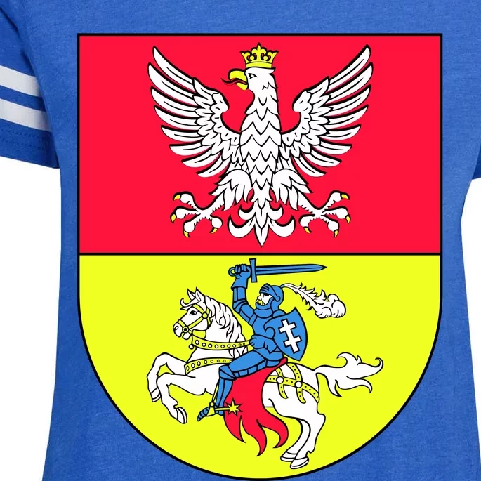 Polish Eagle Bialystok Coat Of Arms City Enza Ladies Jersey Football T-Shirt