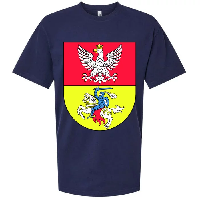 Polish Eagle Bialystok Coat Of Arms City Sueded Cloud Jersey T-Shirt