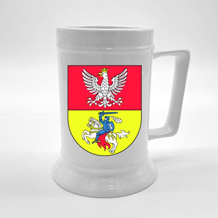 Polish Eagle Bialystok Coat Of Arms City Front & Back Beer Stein