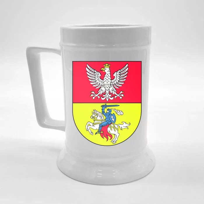 Polish Eagle Bialystok Coat Of Arms City Front & Back Beer Stein