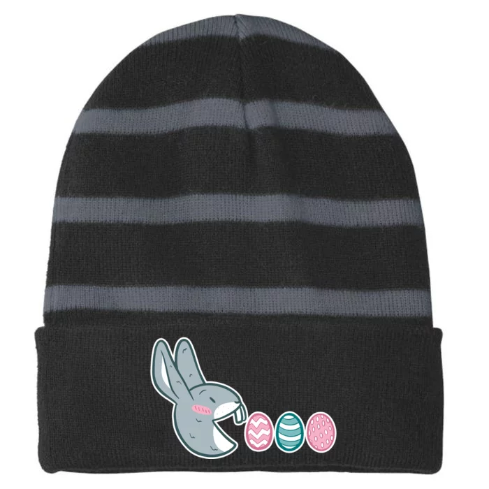 Pac Easter Bunny Striped Beanie with Solid Band