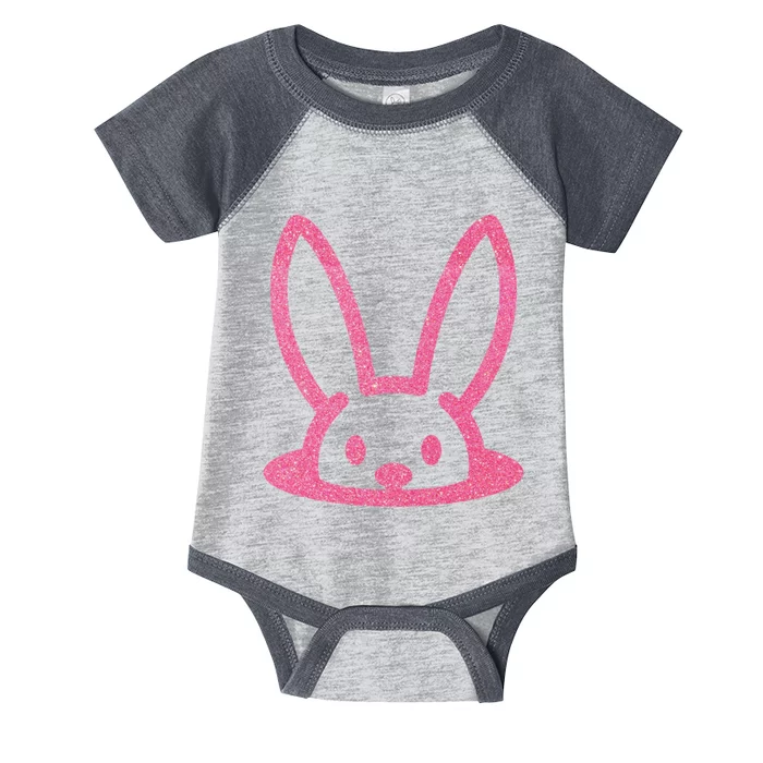 Peaking Easter Bunny Cute Infant Baby Jersey Bodysuit