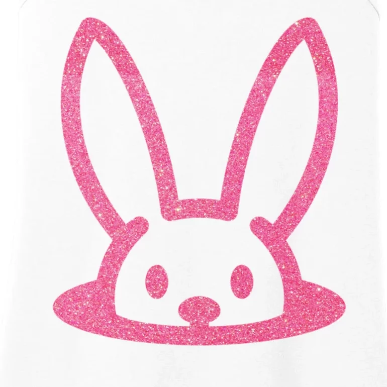 Peaking Easter Bunny Cute Ladies Essential Tank