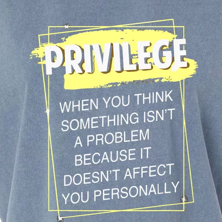 Privilege Explained Civil Rights & Black History Month Garment-Dyed Women's Muscle Tee