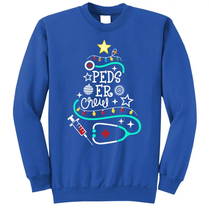 Peds Er Christmas Crew Emergency Nurse Pediatric Er Techs Gift Tall Sweatshirt