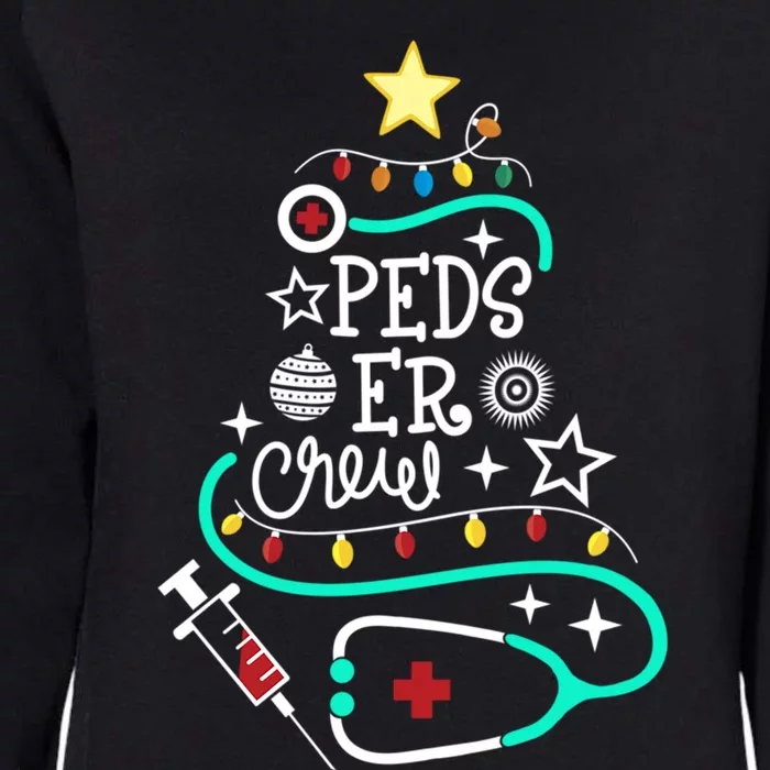 Peds Er Christmas Crew Emergency Nurse Pediatric Er Techs Great Gift Womens California Wash Sweatshirt