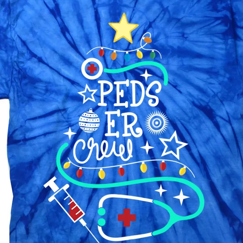 Peds Er Christmas Crew Emergency Nurse Pediatric Er Techs Great Gift Tie-Dye T-Shirt