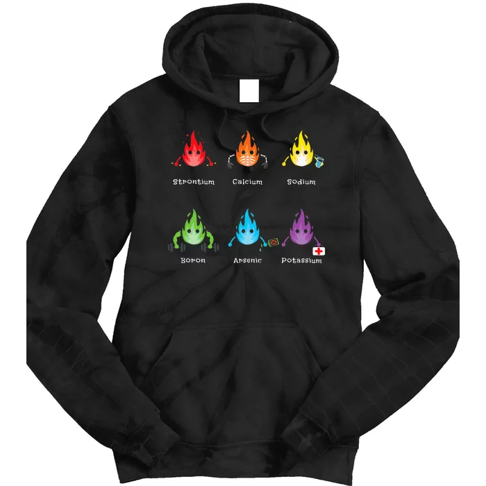 Periodic Elements Chemistry Lover Science Teacher Tie Dye Hoodie