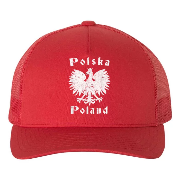 Polish Eagle Coat Of Arms Of Poland Polska Yupoong Adult 5-Panel Trucker Hat