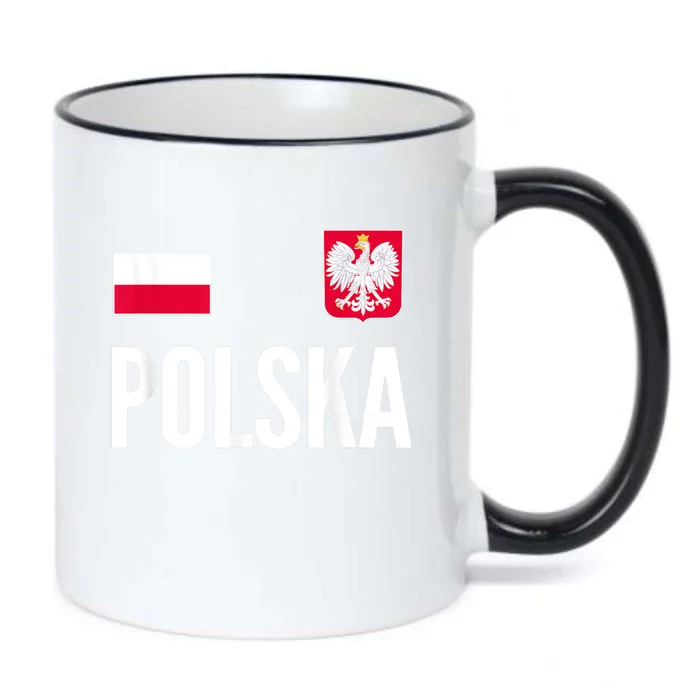 Poland Soccer Jersey Polish Polska Black Color Changing Mug