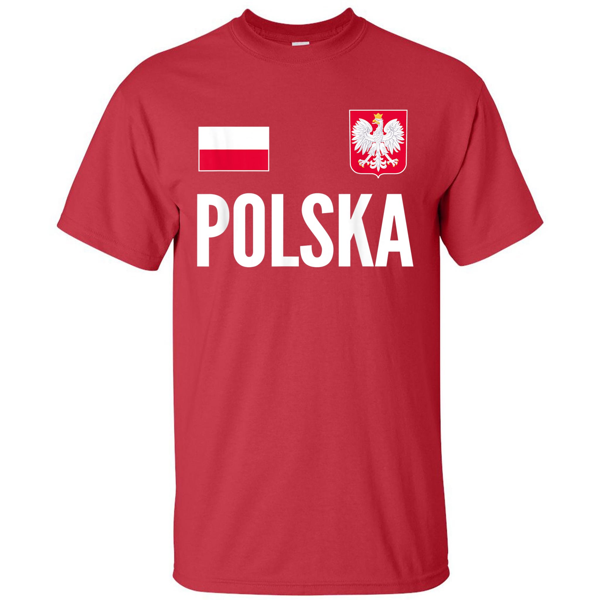 Teeshirtpalace Poland Soccer Jersey Polish Polska Tall T-Shirt