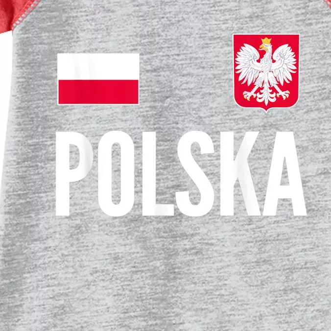 Poland Soccer Jersey Polish Polska Infant Baby Jersey Bodysuit