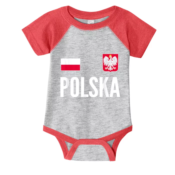 Poland Soccer Jersey Polish Polska Infant Baby Jersey Bodysuit