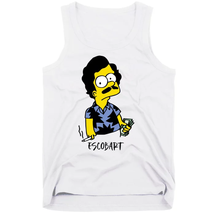 Pablo Escobar Cartoon Parody Design. Tank Top