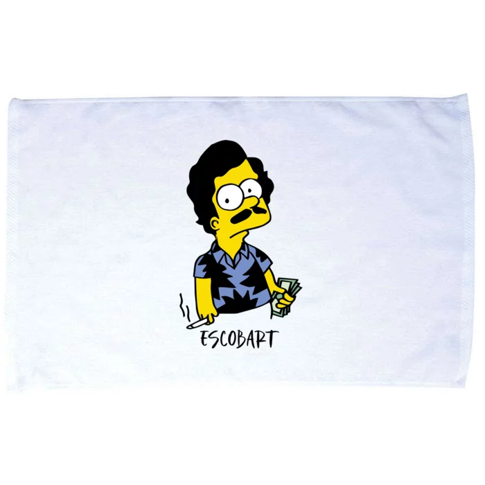 Pablo Escobar Cartoon Parody Design. Microfiber Hand Towel