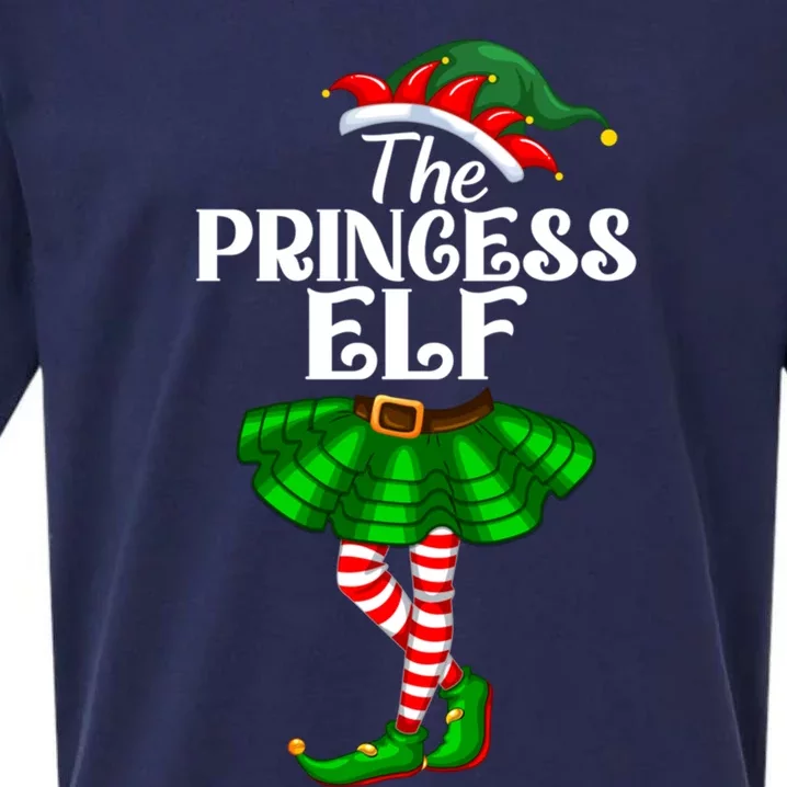 Princess Elf Christmas Costume Matching Family Elf Squad Gift Sueded Cloud Jersey T-Shirt