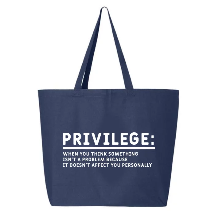 Privilege Explained Civil Rights & Black History Month 25L Jumbo Tote