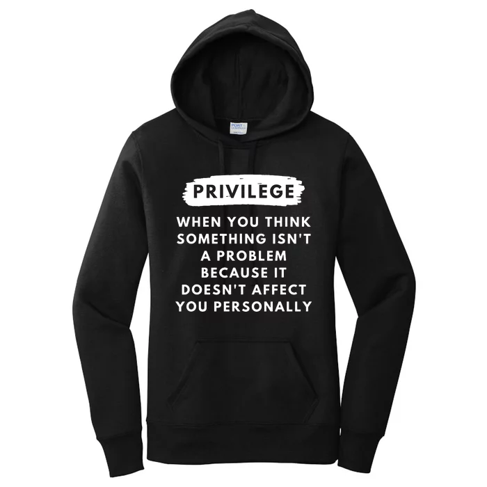 Privilege Explained Civil Rights Black History Month Women's Pullover Hoodie