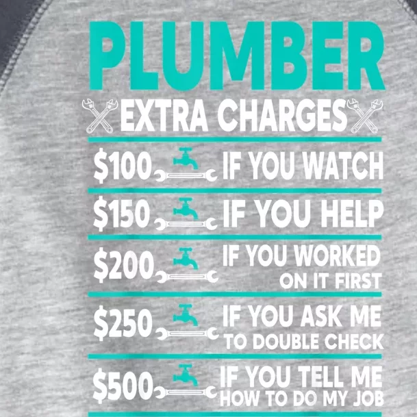 Plumber Extra Charges Hourly Rate Toddler Fine Jersey T-Shirt