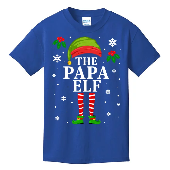 Papa Elf Christmas Matching Family Father Christmas Pajama Gift Kids T-Shirt