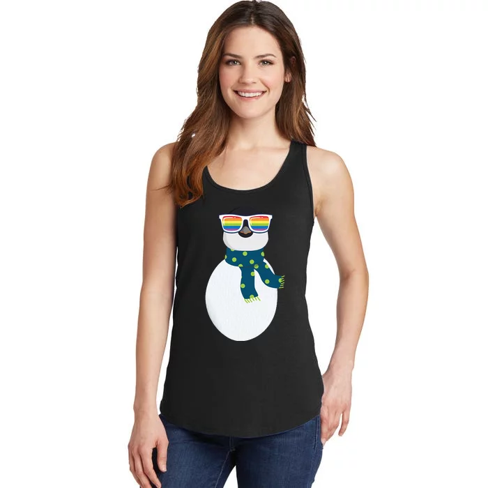 Penguin Easy Costume Halloween LGBTQ Rainbow Queer Pride Ladies Essential Tank