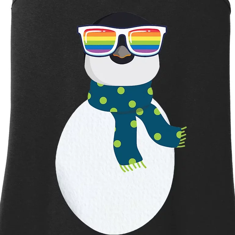 Penguin Easy Costume Halloween LGBTQ Rainbow Queer Pride Ladies Essential Tank