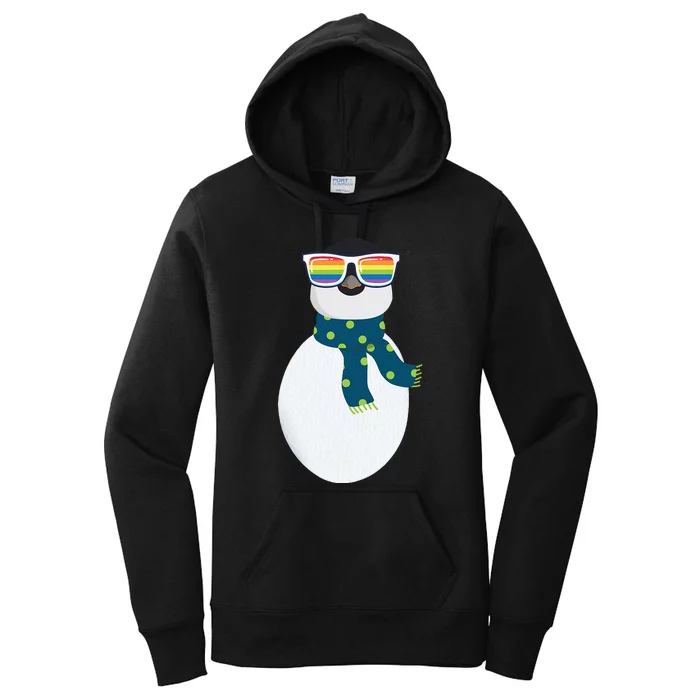 Penguin Easy Costume Halloween LGBTQ Rainbow Queer Pride Women's Pullover Hoodie