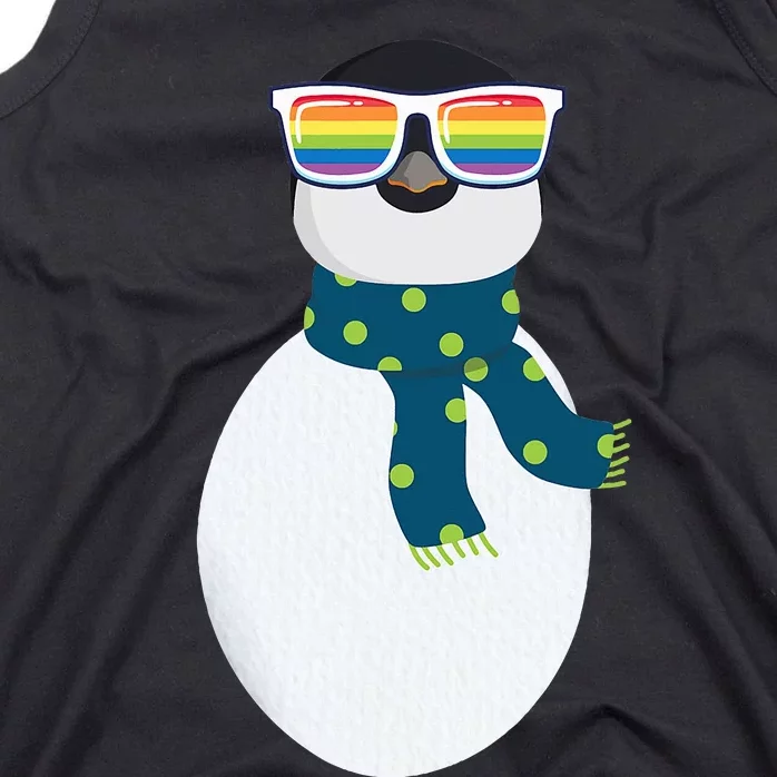 Penguin Easy Costume Halloween LGBTQ Rainbow Queer Pride Tank Top