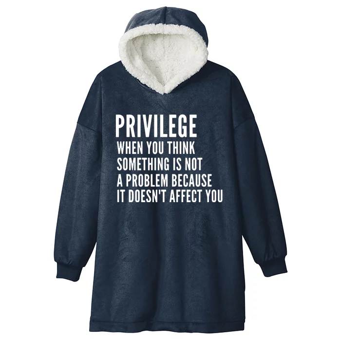 Privilege Explained Civil Rights & Black History Month Hooded Wearable Blanket