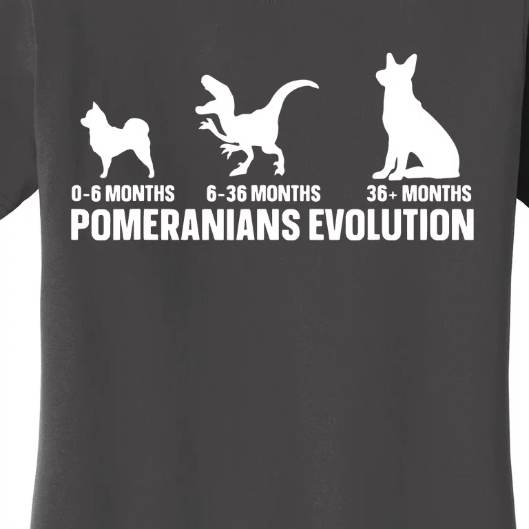 Pomeranians Evolution Design For A Pomeranian Owner Women's T-Shirt