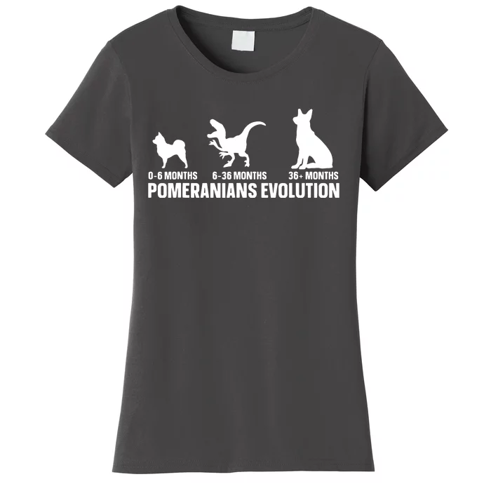 Pomeranians Evolution Design For A Pomeranian Owner Women's T-Shirt