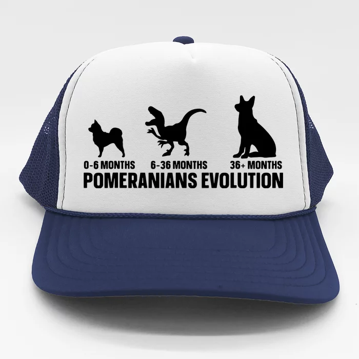 Pomeranians Evolution Design For A Pomeranian Owner Trucker Hat