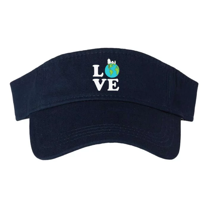 Peanuts Earth Day Snoopyy Love Earth Valucap Bio-Washed Visor