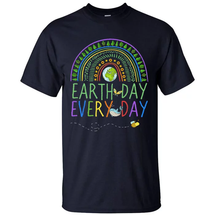 Pretty Earth Day Every Day Rainbow With Trees Earth Day Tall T-Shirt