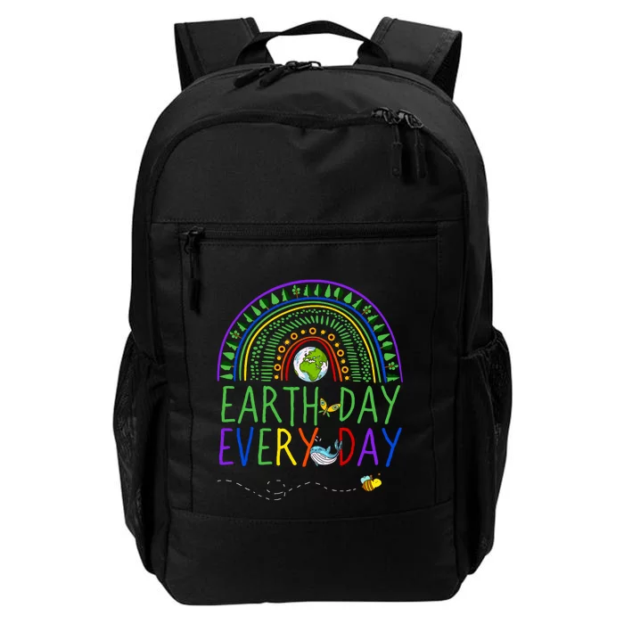 Pretty Earth Day Every Day Rainbow With Trees Earth Day Daily Commute Backpack