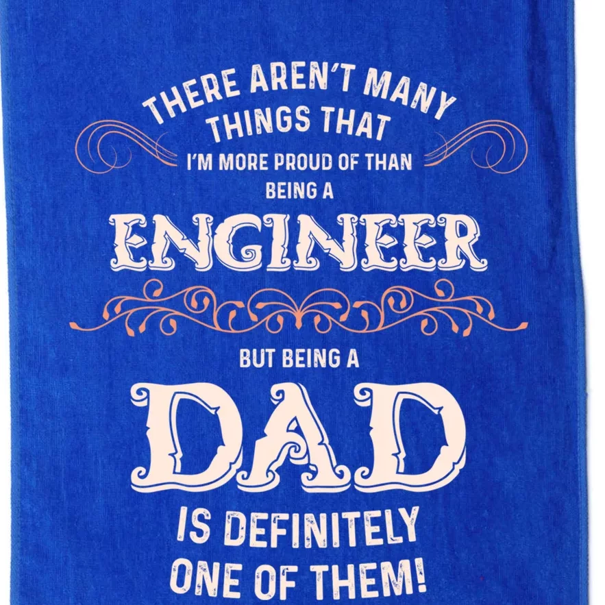 Proud Engineer Dad Gift Platinum Collection Golf Towel