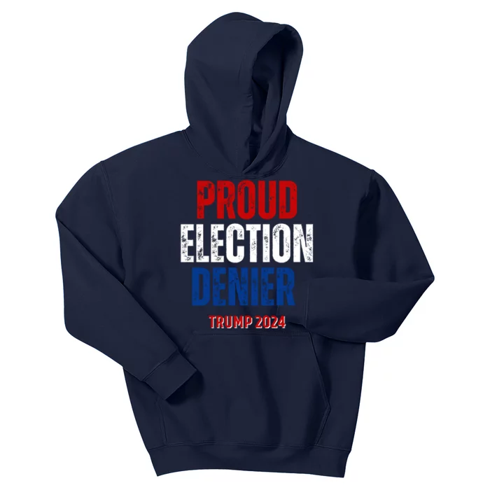 Proud Election Denier GOP Ultra Maga Proud Republican Trump Kids Hoodie