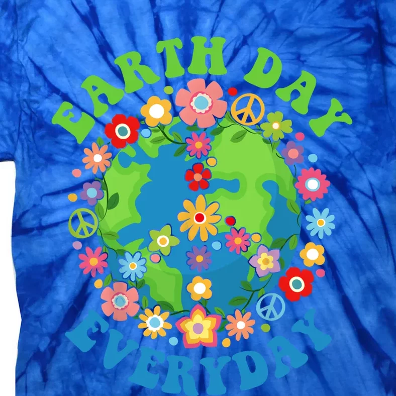 Peace Earth Day Everyday 60s 70s Hippie Retro Environt Gift Tie-Dye T-Shirt