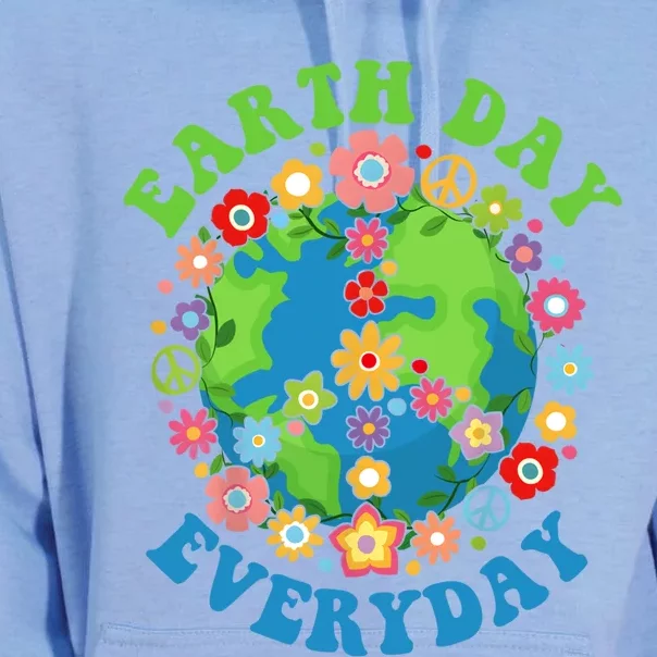 Peace Earth Day Everyday 60s 70s Hippie Retro Environt Gift Unisex Surf Hoodie