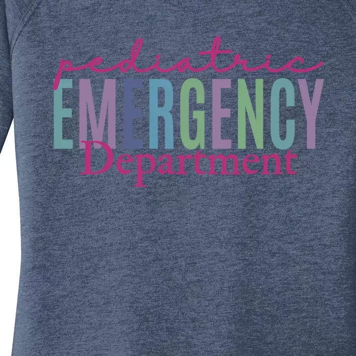 Pediatric Emergency Departt Emergency Room Nurse Meaningful Gift Women's Perfect Tri Tunic Long Sleeve Shirt