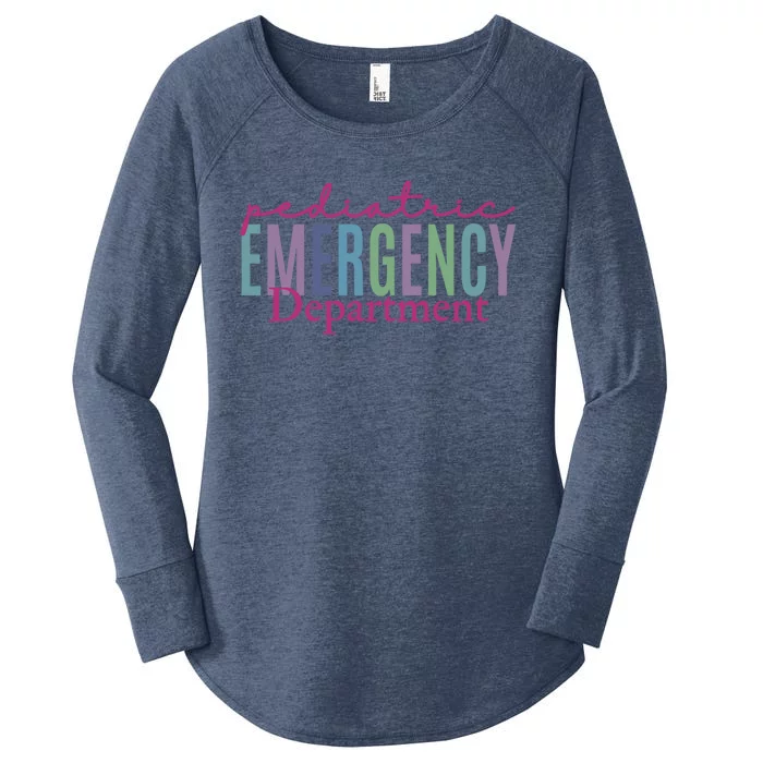 Pediatric Emergency Departt Emergency Room Nurse Meaningful Gift Women's Perfect Tri Tunic Long Sleeve Shirt