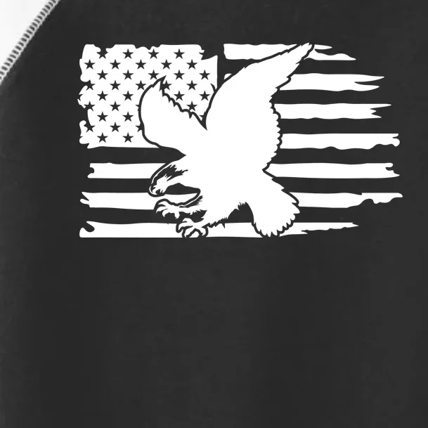 Patriotic Eagle Distress Flag USA Toddler Fine Jersey T-Shirt