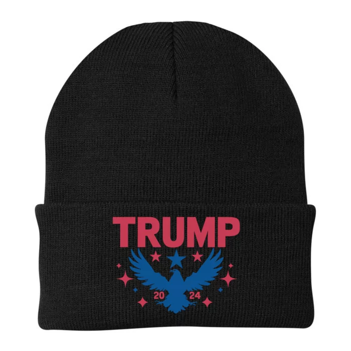 Patriotic Eagle Emblem With Year Knit Cap Winter Beanie